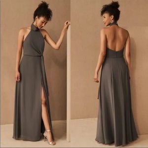 JENNY YOO ELLIYA DRESS - Charcoal